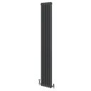 Upton Grey Double Vertical Column Radiator 1800x290mm