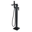 Zena Matt Black Floor Standing Bath Shower Mixer Tap