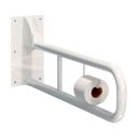 Complete Doc M Accessible Toilet and Basin Pack with White Grab Rails