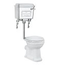 Burlington Traditional Low Level Toilet with Chrome Lever Cistern