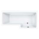 Carron Quantum Right Handed Acrylic Shower Bath 1600x700mm