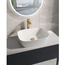 Zena Brushed Gold Tall Basin Mixer Tap