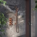 Moray Satin Bronze Round Slide Rail Kit