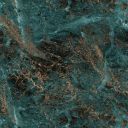 Pristina Midnight Ember Turquoise Marble Waterproof PVC Shower Wall Panel 1000x2400mm