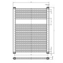 Neptune Anthracite Heated Towel Rail 770x600mm