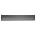 Perth Grey Single Horizontal Flat Panel Radiator 340x1800mm