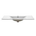 Wish Ribbed Wall Hung Vanity Unit in Green with Ceramic Basin