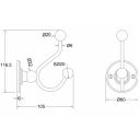 Burlington Double Robe Hook