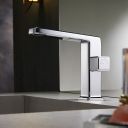 Angled view of the Flint Chrome Basin Mixer Tap