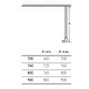 Fabio Black Shower Side Panel Dimensions