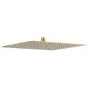 Zena Brushed Gold Square Ultra Slim Rainfall Shower Head 350mm
