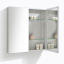 Neon Double Door Bathroom Mirrored Wall Cabinet
