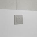 Apache Chrome Square Dual Flush Button