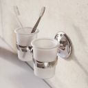 Cambridge Double Tumbler & Chrome Holder
