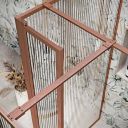 Amien Brushed Bronze Shower Screen T-Junction Support Bar Extension