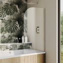 Moxby Single Curved Bath Screen