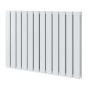 Perth White Double Vertical Flat Panel Radiator 600x816mm