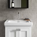 Burlington Riviera Matt White Floor Standing Vanity Unit with Basin 580mm