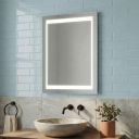 Dinton Backlit Illuminated LED Heated Bathroom Mirror 800x600mm