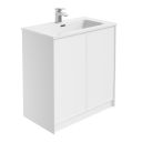 Kendal Matt White Floor Standing Vanity Unit - 800mm
