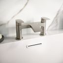 Tear Brushed Nickel Bath Filler Tap roomset
