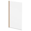 Moxby Brushed Bronze Single Pivot Bath Screen