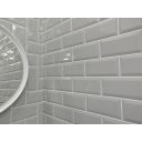 Metro Light Grey Ceramic Brick Tile 100x200mm