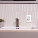 Proofvision Chrome In-wall Electric Toothbrush Holder with Shaver Socket For Oral-B