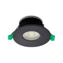 Vega Matt Black IP65 Fire-Rated Fixed LED Downlight