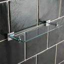 Quad Chrome Single Glass Shelf