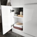 Hudson Gloss White Combination Vanity Basin & WC Unit 1000mm