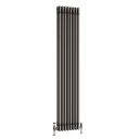 Clement Raw Metal Triple Vertical Column Radiator - 1800x380mm