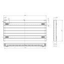 Delton White Horizontal Convector Radiator - 600x1200mm