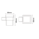 Elora Matt Black 4-Piece Bathroom Accessory Set