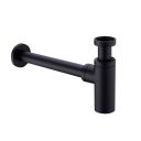 Round Matt Black Bottle Trap