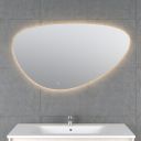 Ivy Backlit LED Illuminated Heated Pebble Bathroom Mirror 1200x687mm