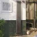 Clement Raw Metal Triple Vertical Column Radiator - 1800x290mm