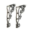 Burlington Chrome Medium Ornate Brackets