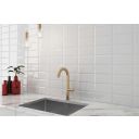 Metro White Ceramic Brick Tile 100x200mm