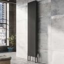 Upton Grey Triple Vertical Column Radiator 1800x380mm