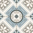 Bilbao Grey Patterned Matt Ceramic Tile - 450x450mm