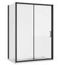 Fabio Black Shower Side Panel 700mm
