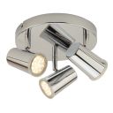 Florida Chrome 3 Spotlight Ceiling Plate