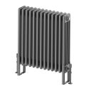 Upton Grey Quadruple Horizontal Column Radiator - 600x605mm