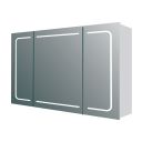 Manor Triple Door Illuminated LED bathroom Mirrored Wall Cabinet 860x630mm