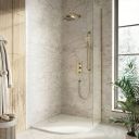 Downton Brushed Gold Concealed Valve Shower Pack