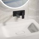 Zena Matt Black Wall Mounted Basin Mixer Tap