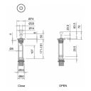 Burlington Classic Basin Invisible Overflow & Waste