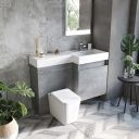 Summers Concrete Right Hand Combination Vanity Basin and WC Unit 1200mm