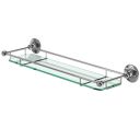Burlington Chrome Glass Shelf with Railing